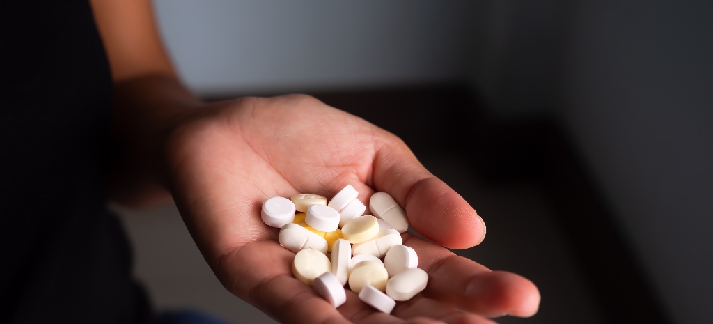 Pills in hand