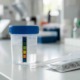 Medical drug testing kit with a collection cup